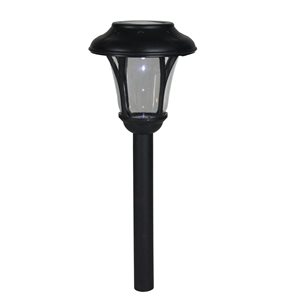 Northlight Black Solar LED Path Light