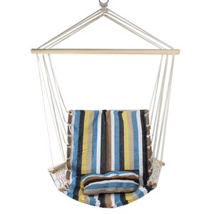 Northlight 37-in Brown and Yellow Fabric Hammock Chair