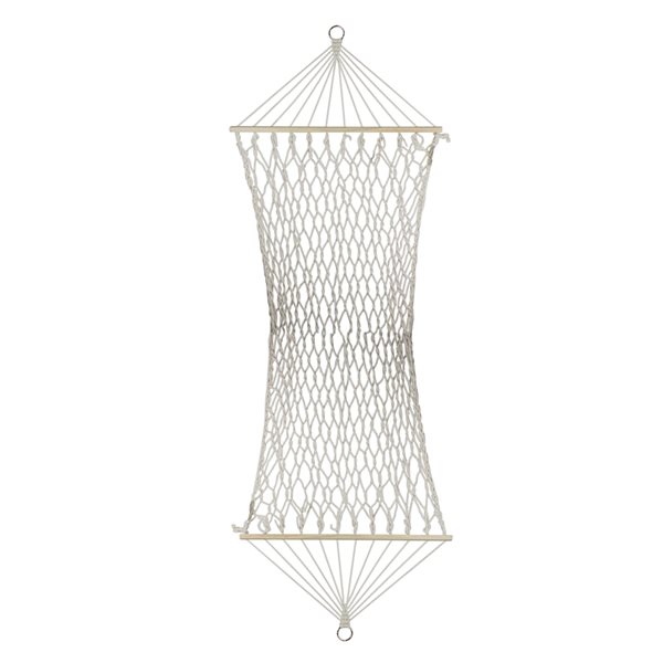 Northlight 78-in x 31-in Ivory Lattice Natural Macrame Hammock