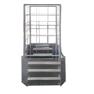 Grapevine 18-in W x 18-in L x 36-in H Silver Galvanized Steel Raised Garden Bed