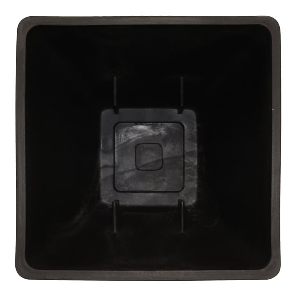 RTS Home Accents 12-in x 27.75-in Graphite Grey Plastic Planter with Iron Stand