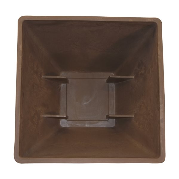 RTS Home Accents 20-in x 15-in Oak Brown Plastic Planter