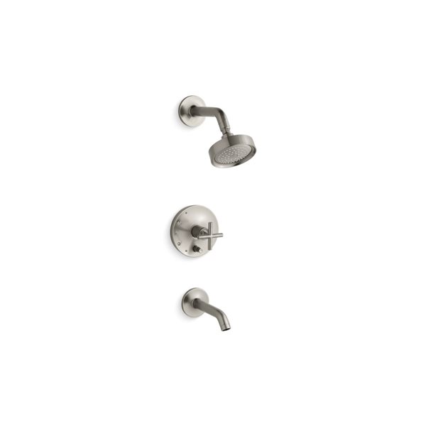 KOHLER Purist Brushed Nickel Bathtub And Shower Faucet T14420 3 BN RONA   330972114 MainImage 001 L 