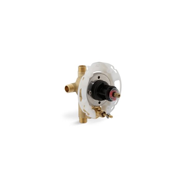 KOHLER Rite-Temp 1/2-in ID Brass Pressure Balancing Valve with Push-Button Diverter