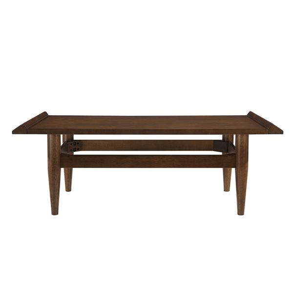 Southern Enterprises Beldrick Dark Tobacco Wood Veneer Coffee Table