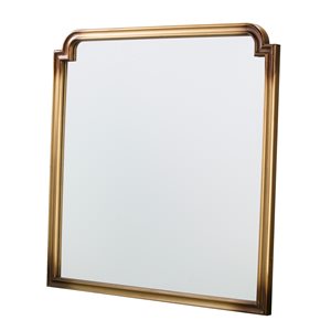 Southern Enterprises Liesel 36.25-in L x 36-in W Rectangle Gold Framed Wall Mirror