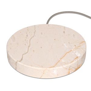 Einova Wireless 10 W Charging Stone - Cream Marble
