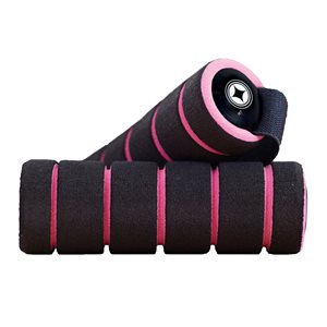 Merrithew Mini Hand Weights, Pair (Pink and Black), 1.1 lbs / 0.5 kg each
