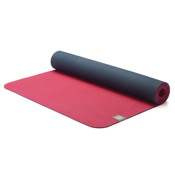 Merrithew 24-in x 68-in Maroon/charcoal Antimicrobial Rubber Yoga Mat