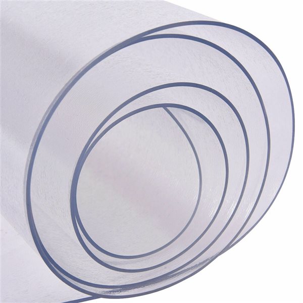 Costway 4-ft x 5-ft PVC Clear Rectangular Indoor Chair Mat