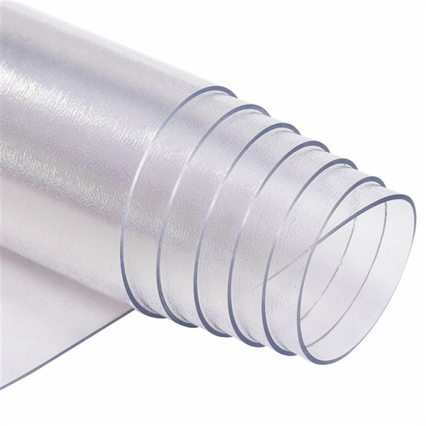 Costway 4-ft x 5-ft PVC Clear Rectangular Indoor Chair Mat