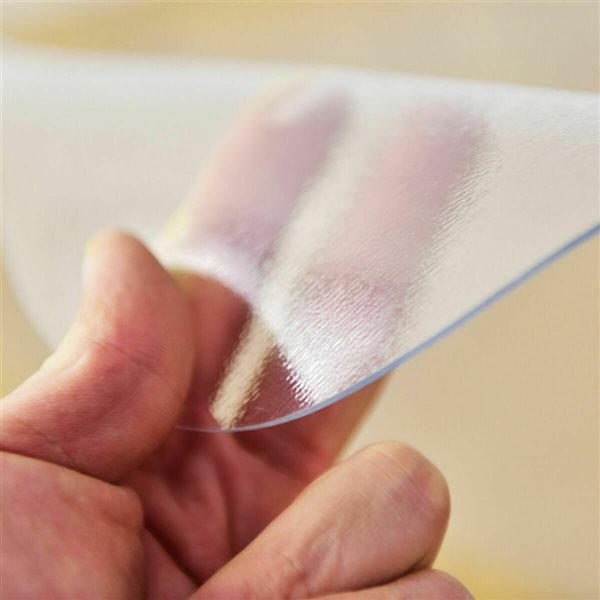 Costway 4-ft x 5-ft PVC Clear Rectangular Indoor Chair Mat