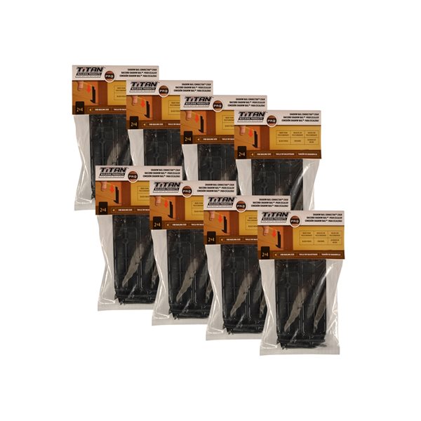 Titan Building Products   Pro Line Black Stair Railing Connector - 8-Pack