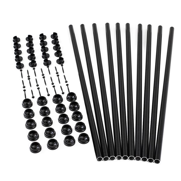 Titan Building Products   3/4-in x 3/4-in x 32-in Snap'n Lock Round Black Aluminum Deck Baluster - 100/Pack