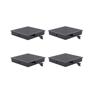 Titan Building Products   4-in x 4-in Black Aluminum Post Cap - 4-Pack