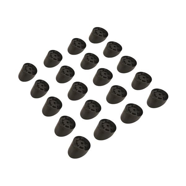 Titan Building Products   Pro Line Black Baluster Stair Connector Snap 'n Lock - Round - 240-Piece