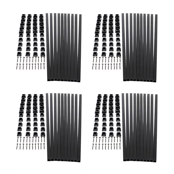 Titan Building Products   3/4-in x 3/4-in x 32-in Snap'n Lock Black Aluminum Deck Baluster - 40/pack