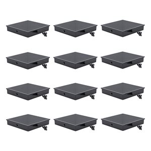 Titan Building Products   4-in x 4-in Black Aluminum Post Cap - 12-Pack