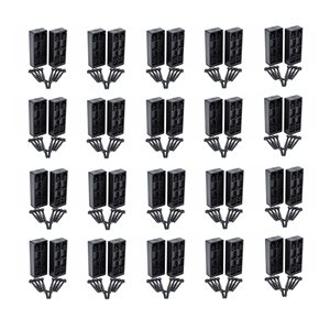 Titan Building Products   Pro Line Railing Connector in Black - 20-Pack