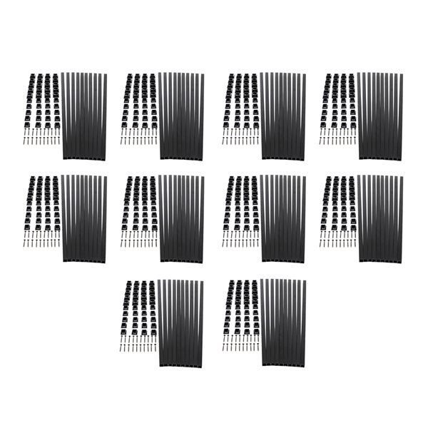 Titan Building Products   3/4-in x 3/4-in x 32-in Snap'n Lock Black Aluminum Deck Baluster - 100/Pack