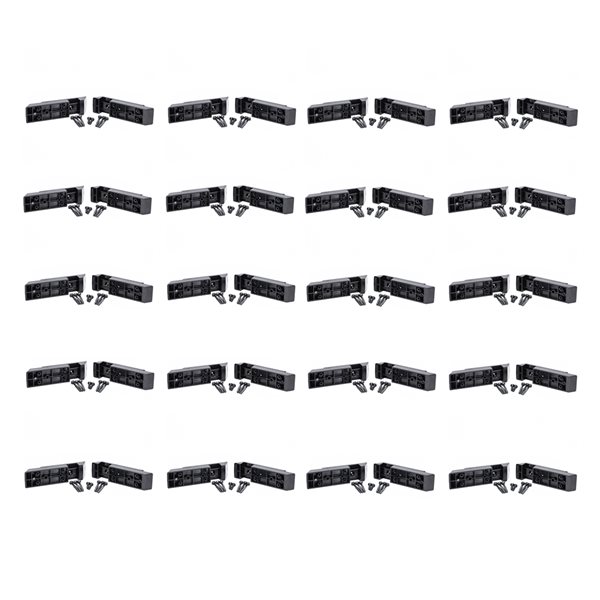 Titan Building Products   Pro Line Black Railing Connector - 20-Pack