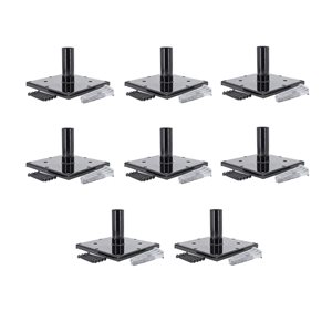 Titan Building Products   8-in x 8-in Black Wood Post Anchor Kit - 8-Pack