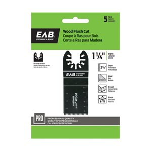 Exchange-A-Blade 1 1/4-in High Carbon Steel Cutting Oscillating Tool Blades - 5-Pack