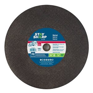 Stay Sharp Bonded Abrasive 14-in-Grit Metal Cutting Type 1 Flap Disc