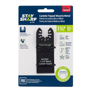 Stay Sharp 1 1/4-in Carbide Cutting Oscillating Tool Blade