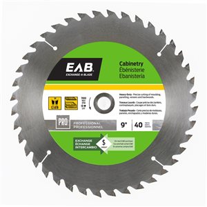 Exchange-A-Blade 9-in 40-Tooth Dry Cut Only Standard Tooth Carbide Circular Saw Blade