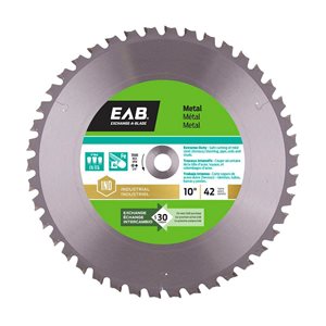 Exchange-A-Blade 10-in 42-Tooth Dry Cut Only Standard Tooth Carbide Circular Saw Blade