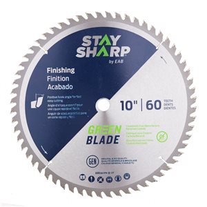 Stay Sharp 60-Tooth 10-in Dry Cut Only Standard Tooth Carbide Circular Saw Blade
