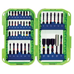 Stay Sharp Assorted Phillips/Square/Torx Impact Driver Bit Set - 41-Piece