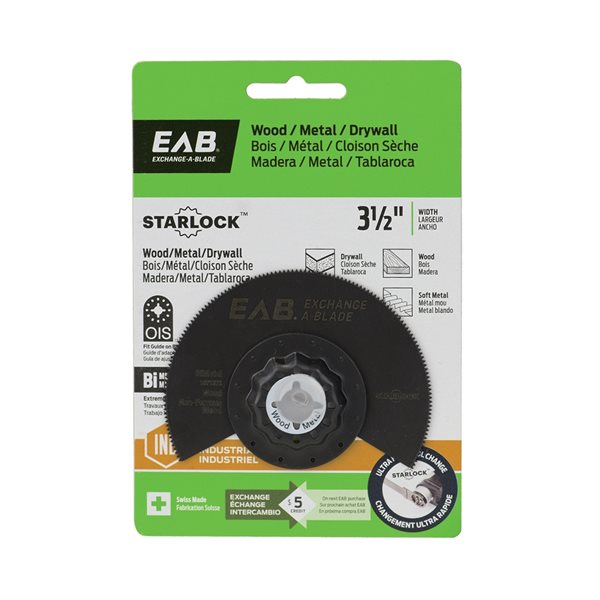 Exchange-A-Blade 3 1/2-in Bi-Metal Starlock Oscillating Tool Blade