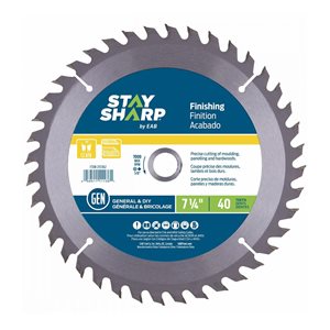 Stay Sharp 7-1/4-in 40-Tooth Dry Cut Only Standard Tooth Carbide Circular Saw Blade