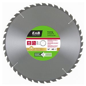 Exchange-A-Blade 14-in 40-Tooth Dry Cut Only Standard Tooth Carbide Circular Saw Blade