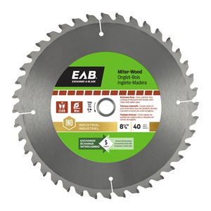 Exchange-A-Blade 8-1/4-in 40-Tooth Dry Cut Only Standard Tooth Carbide Mitre Saw Blade