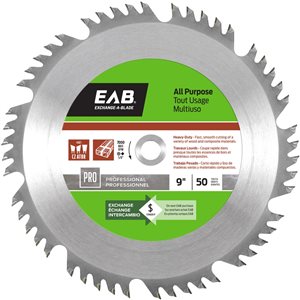 Exchange-A-Blade 9-in 50-Tooth Dry Cut Only Standard Tooth Carbide Circular Saw Blade