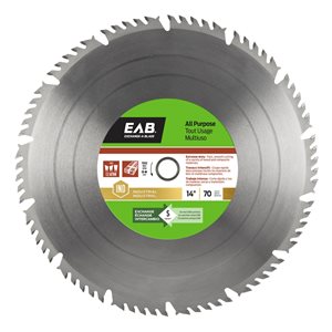 Exchange-A-Blade 14-in 70-Tooth Dry Cut Only Standard Tooth Carbide Circular Saw Blade