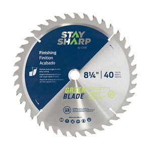 Stay Sharp 40-Tooth 8-1/4-in Dry Cut Only Standard Tooth Carbide Circular Saw Blade