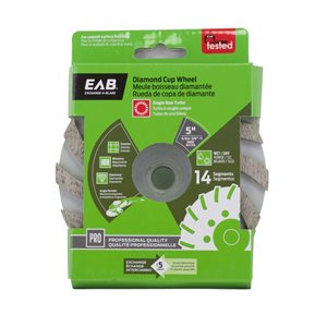 Exchange-A-Blade Bonded Abrasive 5-in Cup Wheel