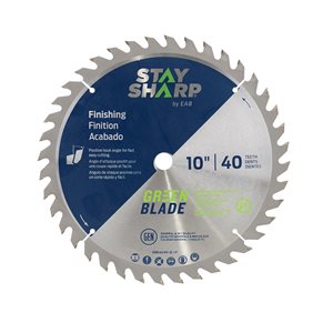 Stay Sharp 40-Tooth 10-in Dry Cut Only Standard Tooth Carbide Circular Saw Blade