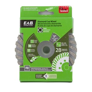 Exchange-A-Blade Bonded Abrasive 5-in-Grit Cup Wheel