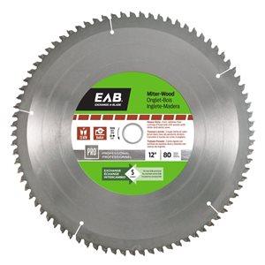 Exchange-A-Blade 80-Tooth 12-in Dry Cut Only Standard Tooth Carbide Mitre Saw Blade