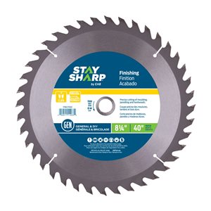 Stay Sharp 8-1/4-in 40-Tooth Dry Cut Only Standard Tooth Carbide Circular Saw Blade