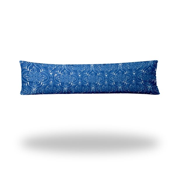 Joita Home Atlas 48-in W x 12-in L Soft Royal Blue/White Rectangular Pillow Cover