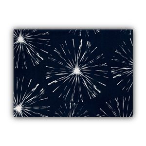 Joita Home Fireworks Navy Blue Polyester Rectangle Placemat - Set of 2