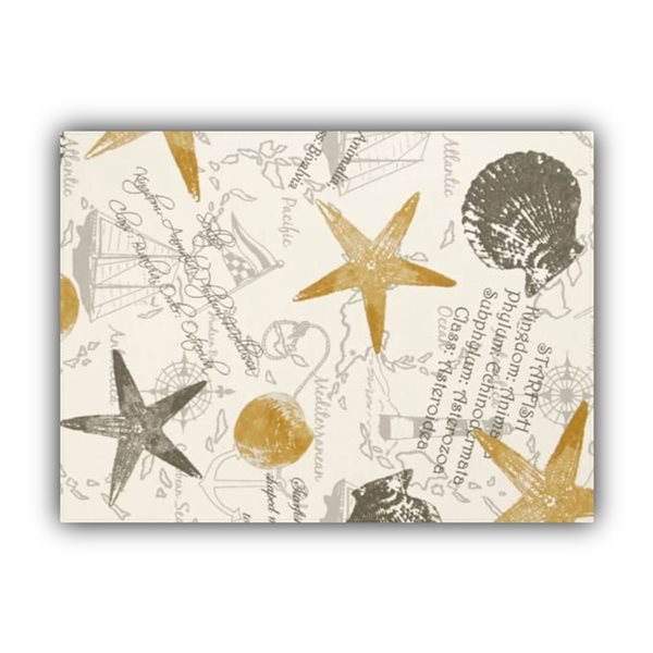 Joita Home Captiva Gold/White Polyester Rectangle Placemat - Set of 2