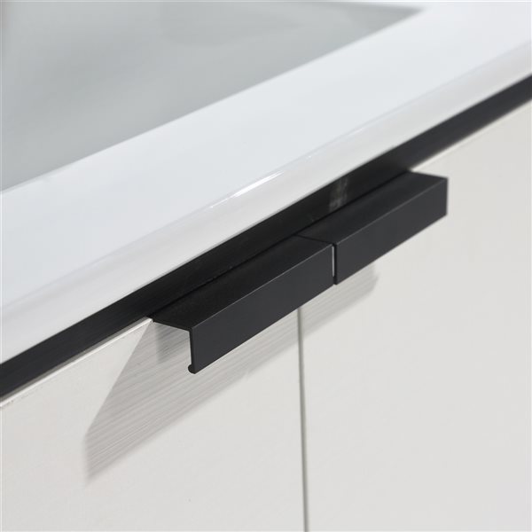 CASAINC 24-in Freestanding Single Sink Bathroom Vanity Set in White