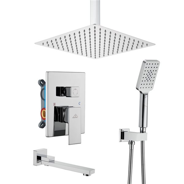 Image of Casainc | Shower System Chrome 1-Handle Shower Faucet (Valve Included) | Rona